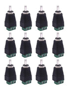 RCA Plugs for Speaker Wire, RCA to AV Screw Terminal Connector, Phono RCA Male Plug Solderless Converter Audio/Video Speaker Wire Connectors Solderless Adapter(12 Pack)