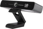 Smart 4K Compact Video Conference Camera – Ultra HD 120° Wide Lens, AI Auto-Framing, Noise-Cancelling Mics, 20ft Pickup, Plug-and-Play USB for All Video Conference Platforms – Small Rooms