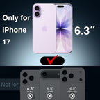 GIN FOXI Battery Case for iPhone 17, Charging Case Charger 8500mAh Ultra-Slim Lightweight Powerful Battery Pack 15W Fast Rechargeable Anti-Fall TPU Juice Box for iPhone 17 (6.3") Pink