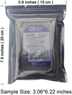 50Pcs Antistatic Resealable Bag 15X20cm/5.9X7.9inch, Premium Anti Static Bag for SSD HDD and Other Electronic Devices