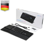 Perixx PERIBOARD-835BL Wireless Ergonomic Mechanical Keyboard - RGB Backlit - Low-Profile Blue Clicky Switches - Multi-Device Connection - Compatible with Windows and Mac OS X - US English
