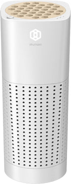 IMUNSEN M-003W True HEPA 13 Filter Air Purifier for Car, Desk, and Office with Carbon Deodorization Filter, 4-Stage Filtration, Smoke, Odors, Allergens, USB Port 5V, Made in Korea - White