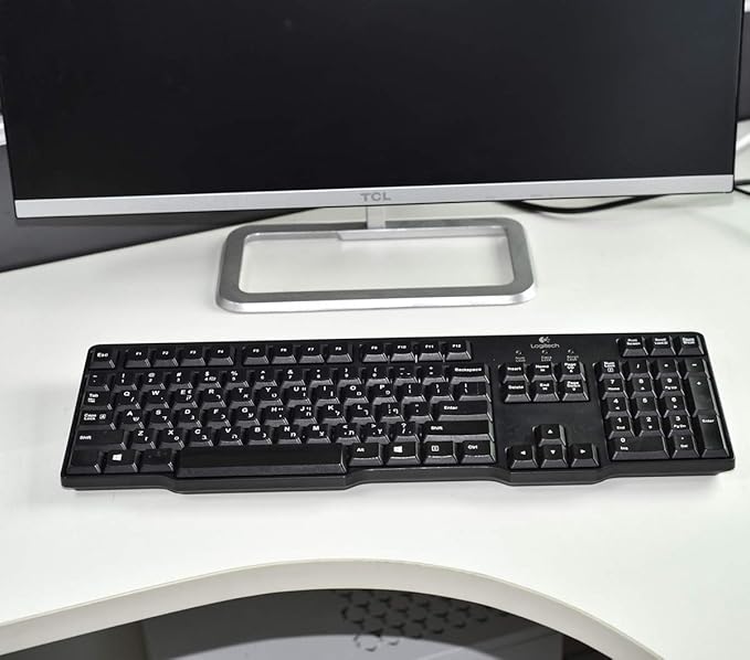2PCS Arabic-English Keyboard Stickers - Black Background with White Font for Computer, Laptop, Notebook, Desktop - Matte Arabic Keyboard Alphabet Stickers