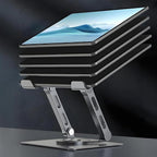 360° Rotating Tablet Stand - Adjustable iPad Tablet Holder for Desk, Foldable iPad Swivel Stand for Home & Office (Slate Gray)