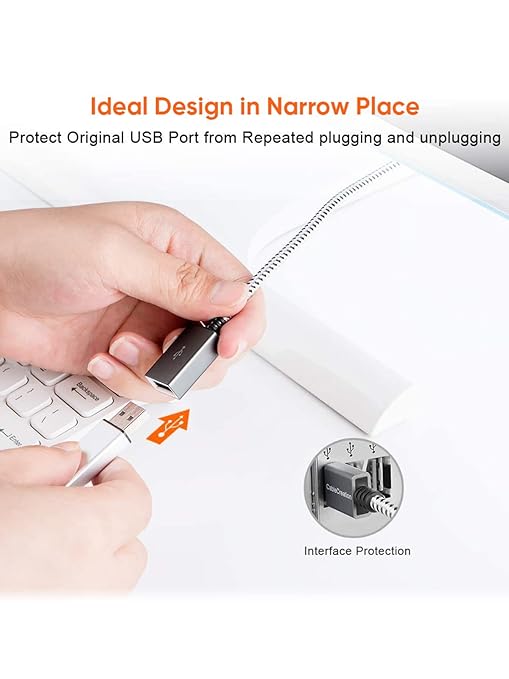CableCreation [2-Pack] Short USB 3.0 Extension Cable 1FT, USB 3.0 A Male to Female Extender for VR, PlayStation, Xbox, Keyboard, Printer, Scanner, Space Gray 0.3m