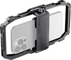 NEEWER Universal Phone Cage, Smartphone Video Rig with Quick Release Mounts Cold Shoes for Videomaker Filmmaking TikTok Vlogging Phone Video Stabilizer Holder Compatible with iPhone Samsung, PA039