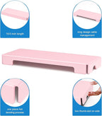 WINFFOR Acrylic Keyboard Cover Protector - Mechanical Keyboard Dust Cover Computer Keyboard Cover Keyboard Protector Fits 17'' Keyboard (Lightpink)
