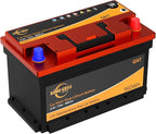 XingCell H7 Group 94r 12V 75Ah 880CCA LiFePO4 Lithium Car Battery - Long lasting and Lightweight Design for Car Audio Replacement Batteries