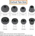 4 Pairs Silicone Ear Tips Earbuds Replacement Tips Earbuds Cap Eartips Tips Compatible with Powerbeats 1/2/3 Wireless Beats by Dre Headphones