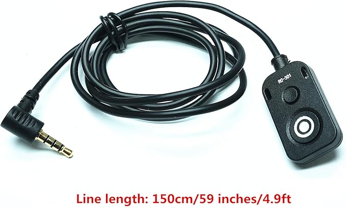 The RC301-DC3 Substitution for Nikon mc-dc3 Remote Release The 150cm/59in Small Remote Control of The Shutter Release Button Z5II/Z50 II Second-Generation Cameras z50ii /z5 ii (RC301-DC3)