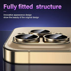 Uyiton for iPhone 14 Pro/iPhone 14 Pro Max Camera Lens Protector, [Drop Protection] 9H Tempered Glass Camera Cover screen Metal Ring Case Friendly Scratch Resistant Easy to Install Gold