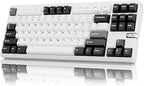 Chilkey ND TKL Aluminum Mechanical Keyboard, 87 Keys Tenkeyless Wireless Gaming Keyboard, Tri-Mode BT5.3/2.4GHz/USB-C PBT Keycaps Hot Swappable Custom Key Board for Windows Laptop Office PC