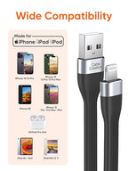 CableCreation MFi Certified iPhone Charging Cable - Short 15 cm, USB to Lightning, Fast Charging, Compatible with iPhone 14/14 Pro Max/13/12/12 Pro/11/X/XR/8/8 Plus/7/6S/6/SE, iPad