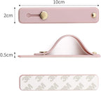Removable and Reusable Cell Phone Grip Strap, Yetaida Telescopic Finger Kickstand Bracket Universal Silicone Phone Holder Stand and Portable Finger Loop for Most Smartphones Case (Pink)