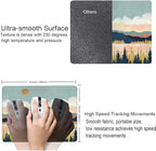 Mouse Pad, Abstract Landscape Mouse Pad, Square Mouse Mat Waterproof Mousepad Non-Slip Rubber Base Mouse Pads for Office Laptop, Modern Art