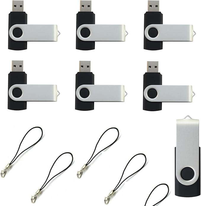 lcwamy 512MB Flash Drives 100 Pack USB Drives Bulk USB Flash Drive 100 Pack Flash Drive Bulk Thumb Drive Pendrive CupShadow USB(Black, No Logo)