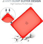 Batianda for New MacBook Air 13.6 inch Case 2025 M4 2024 2022 Release Model A3240 A2681(M2) A3113(M3), Heavy Duty Shockproof Protective Hard Shell with Fold Kickstand & Keyboard Cover, Red