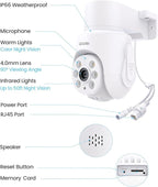 ZOSI 3K 5MP Plug-in Wired WiFi Security Camera, Wi-Fi 6 New Technology, PT Wireless Camera with Auto Track, AI Person Detect, Color Night Vision, Smart Light & Siren Alert, 2-Way Audio, Local Storage