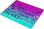 Inspirational Quote，Grateful Heart Mouse pad Customized Mousepad Non-Slip Rubber Base Mouse Pads for Computers Laptop Office Desk Accessories Mouse pad