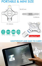 256GB App-le Certified iPhone 17 16 iDiskk FLASHDRIVE 256GB USB C Thumb Drive Photo Stick for iPhone iPad Android Samsung Flash Drive for iPhone Photos 15/14/13/12/12 pro/12 mini Storage