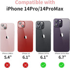 Camera Lens Protector for iPhone 14 Pro/iPhone 14 Pro Max, Alloy Metal Camera Cover with Tempered Glass Screen Protector Accessories,Case Friendly,Scratch Resistant,Easy to Install -Purple