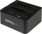 StarTech.com 1:1 Standalone Hard Drive Duplicator with Disk Image Manager for Backup and Restore & .com Standalone Hard Drive Duplicator, External Dual Bay HDD/SSD Cloner/Copier