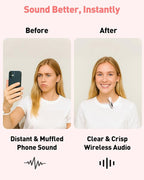 USB C Lavalier Microphone Wireless Mini Mic for Type-C Android Phone/Tablet/PC Video Recording Clip-on Mics with Rotatable Clip&Denoise Recording, Ideal for Vlog Tiktok YouTube Content Creator, Pink