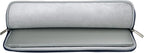 RAINYEAR 15 Inch Laptop Sleeve PU Suede Leather Case Padded Cover Water Resistant Carrying Computer Bag Compatible with 15.4 MacBook Pro/Air, Surface Laptop 3/4 15", New XPS 15 Touch(Deep Blue)