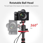 ULANZI TT31 72.4" Camera Tripod, Foldable Tripod & Monopod Aluminum w Claw Quick-Release Plate, 360°Ball Head Detachable w 180°Revertible Legs, Weight 3.42lb, Payload 33lb,for Camera/DSLR/Camcorder