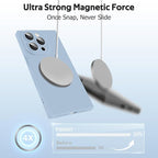 Designed for iPhone 15 Pro Max Case Compatible with Magsafe Cover Camera Lens Protector Military Grade Protection Shockproof Soft TPU Slim Magnetic Phone Case for iPhone 15 Pro Max Blue