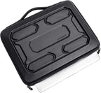 DOMISO 14 inch Laptop Sleeve with Handle Shockproof Computer Bag Waterproof EVA Protective Carrying Case for 14" ThinkPad E480/Yoga 920/13.5" Microsoft Surface Book/HP Pavilion 14 Stream 14, Black