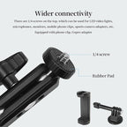 FIFIELD 22" Magic Arm with Super Clamp Overhead Camera Mount for Camera, 1/4” Threads Adjustable Desktop Stand Holder Compatible with Phone Microphone Webcam Action Camera Video Light