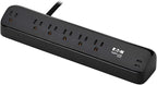Eaton Tripp Lite series Desk Clamp Power Strip Surge Protector, 6-Outlets, 2x 30W USB-C Charging Ports, 900 Joules, 10ft Braided Flat Extension Cord, Lifetime Manufacturer's Warranty (TLP610U30CLAMPB)