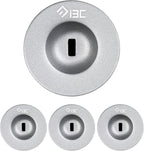 I3C Anchor Plate Adhesive Security Plate, Laptop Lock Plate with Slot, Universal Lock Plate for Laptop, Monitor, Smart Phone,Tablet, Other Electronic Products (Silver 4 Pack)