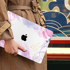 Mektron for MacBook Air 13 Case A1466/A1369 (2010-2017 Release), Snap-on Plastic Hard Shell Cover for MacBook Air 13.3 inch with Keyboard Cover,Floral S753