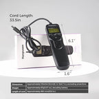 Camera Wired Intervalometer Controller, Remote Switch with Digital Timer Compatible with Sony ZV-1, 7, 6400, 6300, 6000; Replaces Sony RM-SPR1