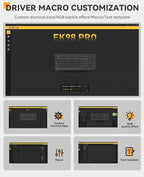DAREU EK98pro Wireless Mechanical Keyboard,96% Creamy Gaming Keyboard with Number Pad,Tri-Mode BT/2.4GHz/USB-C,Pre-lubed Linear Switches,Gasket Structure,Hot Swappable Custom,Backlit for Win/Mac
