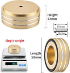 Viborg HiFi Speaker Spikes Isolation Stand Feet Pads 58x22MM, 4X Speaker Floor Protector Shock Absorber with Rubber Ring and Mounting Screws(M4*0.7) for AMP Turntable DAC Recorder