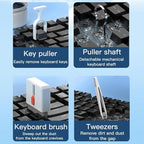 32-in-1 Multi-Function Electronics Cleaning Kit, Computer Laptop Cleaner Kit with Charging Port, Stylus Pen, Keyboard Brush & Reusable Tools for iPhone, MacBook, AirPods, Laptop, Camera Lens
