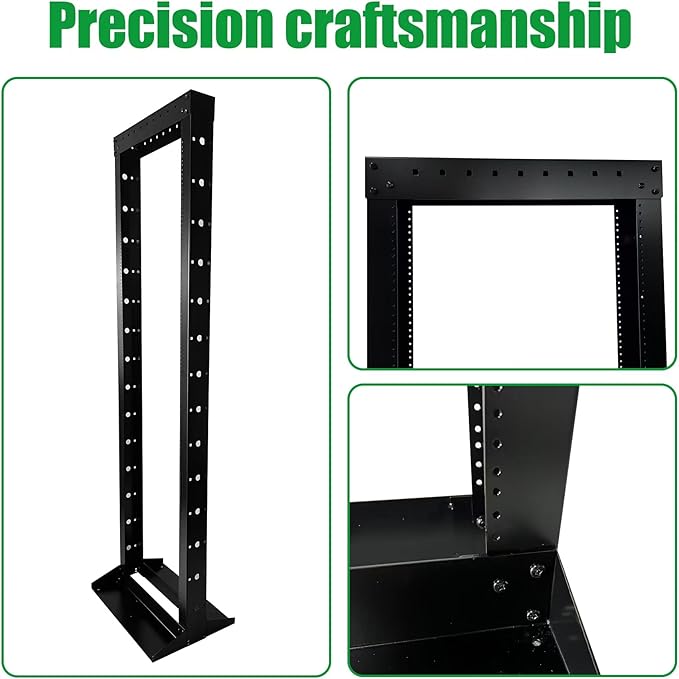 2 Post 29U Open Frame Server Rack 2-Post Server Rack Network Rack,No Tray Included,for 19 Inch Equipment, Networking Data & IT Devices,1260lbs Weight Capacity Rack(2P-LD-29U)