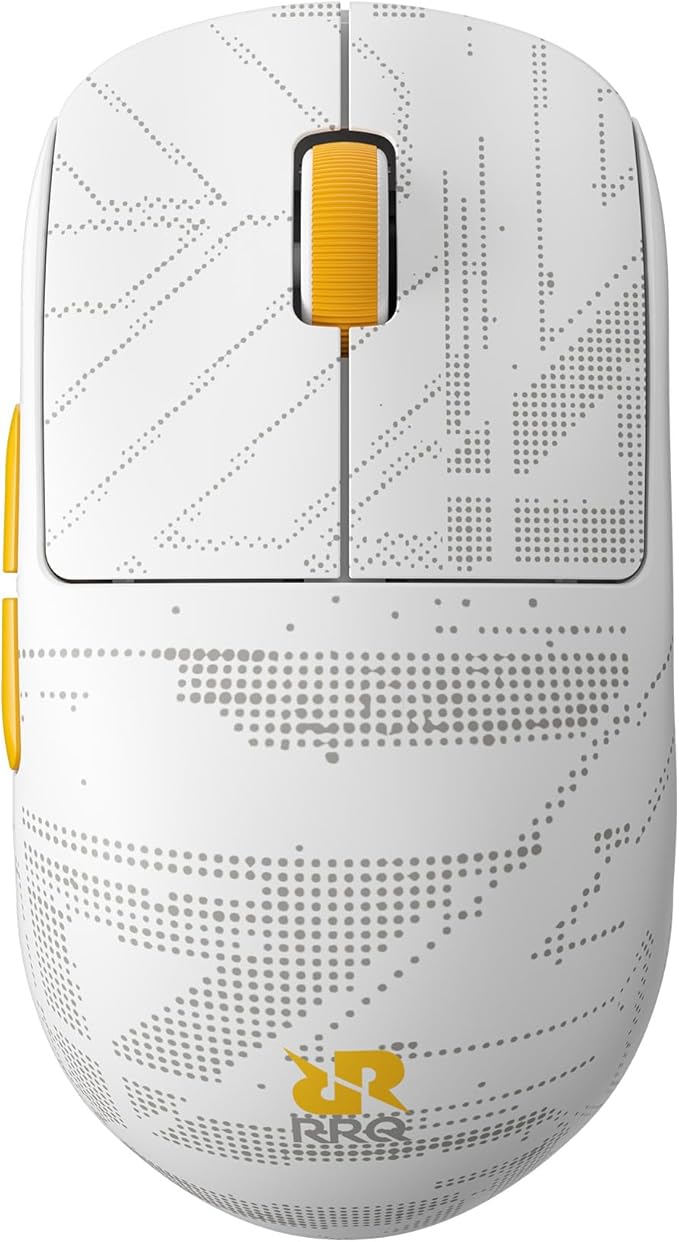 Pulsar x RRQ X2H Mini Wireless Gaming Mouse, Limited Color Edition, Ultra Lightweight 1.83 oz (52 g), Symmetrical, Optical Switch, 26000 DPI, PAW3395 Sensor (Mini, RRQ Edition)