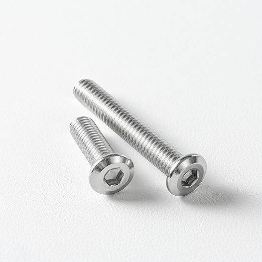 1/4-20 x 1-3/4" (20 Pack) Flat Head Hex Socket Cap Screws Bolts, 304 Stainless Steel 18-8, Hex Drive, Bright Finish, Fully Machine Thread