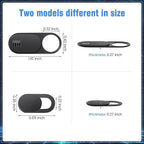 Laptop Camera Cover Slide,3 Large+3 Small Ultra Thin Webcam Cover for Laptop,Computer,Tablet,iPhone 6/7/8 Plus and Tesla Model 3/Y Interior Cabin Camera,Web Cam Blocker Protect Your Privacy