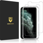 UNBREAKcable iPhone 11 Pro Screen Protector [2 Pack], 2.5D Double Defense Series Premium Tempered Glass for 5.8-inch iPhone 11 Pro (2019) [Anti-scratch, Anti-fingerprint, Bubble Free & Case-friendly]