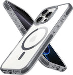 BELTRON Belt Case for iPhone 16 Pro, Slim Protective Transparent Case & Rotating Belt Clip Holster Combo (Compatible with MagSafe)