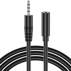 Amzpas Headphone Extension Cable, 4 Pole TRRS 3.5mm Extension Audio Cord Male to Female Stereo Audio Cable for Headset, iPhone, iPad, Smartphones, Tablets, Media Players and More (3.3ft)