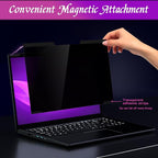 PYS Magnetic Laptop Privacy Screen Filter 15.6 Inch 16:9 - Detachable Computer Screen Privacy Shield, Anti-Glare Blue Light, Removable 15.6" Screen Protector for Lenovo, HP, Dell, Acer, ASUS