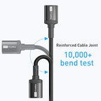 ITD ITANDA 6FT USB Extension Cable USB 3.0 Extension Cord Type A Male to Female 5Gbps Data Transfer for Keyboard, Mouse, Playstation, Xbox, Flash Drive, Printer, Camera and More, Black