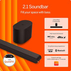 VIZIO 2.1 Soundbar, Wireless Subwoofer w/Dolby Atmos & DTS:X, Bluetooth Speaker, QuickFit™ Compatible – SV210M-08 (New, 2024 Model)
