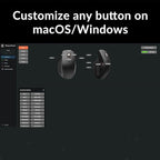 Keychron M6 8000 Hz Wireless Bluetooth 2.4 GHz/Wired Connection Mouse, Lightweight Body Programmable PixArt 3950 Sensor for Windows Mac Linux - Black